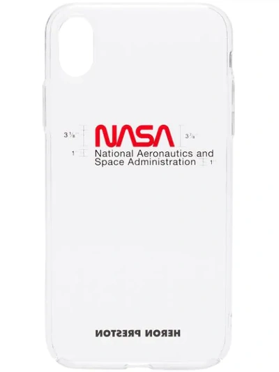 Shop Heron Preston Nasa Iphone Xr Case In White