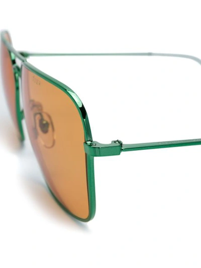 Shop Gosha Rubchinskiy Retrospective Future Sunglasses - Green