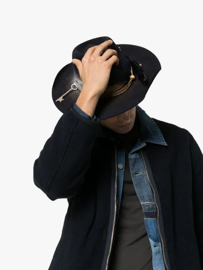 NICK FOUQUET NF DSTRSD HAT NVY - 蓝色