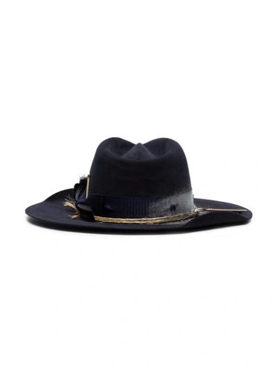 NICK FOUQUET NF DSTRSD HAT NVY - 蓝色