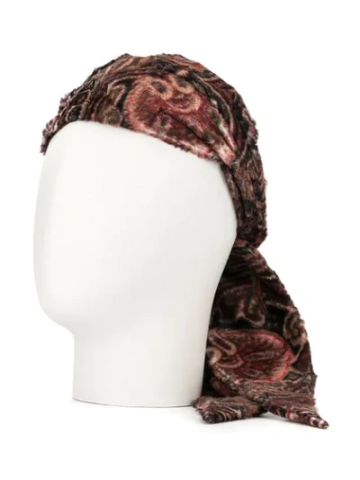 Shop Ann Demeulemeester Paisley Print Headscarf In Multicolour