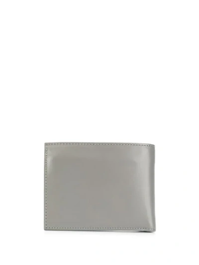 Shop Off-white Logo Print Bi-fold Wallet In Grey