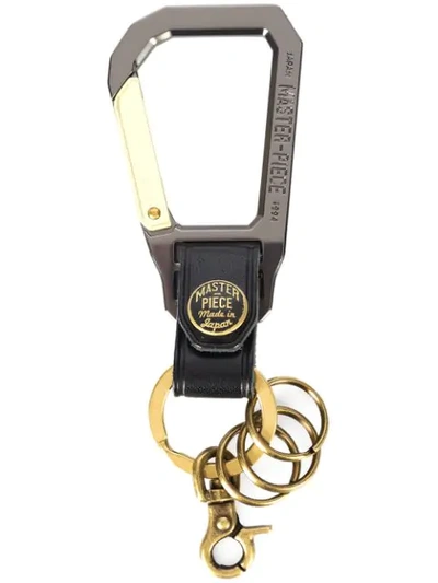 Shop Master-piece Carabiner Keyholder In Black