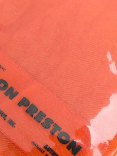 Shop Heron Preston Id Window Wallet In Orange