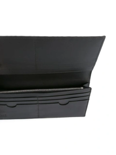 Shop Loewe Embossed Horizontal Wallet - Black