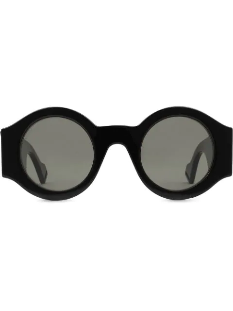 gucci round acetate sunglasses