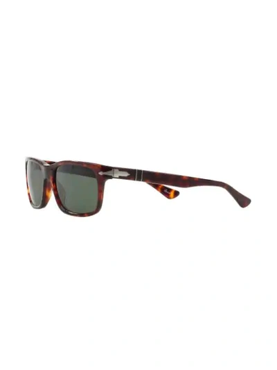 Shop Persol Square Sunglasses In Braun