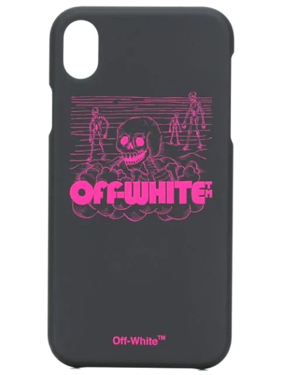 Shop Off-white Iphone Xr-hülle Mit Logo-print In Black