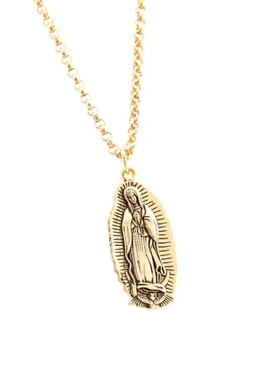 Nialaya Jewelry Our Lady Of Guadalupe Pendant Necklace In Gold