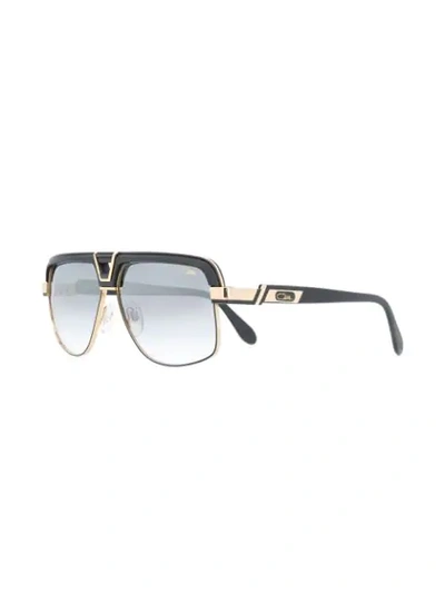 Shop Cazal Geometric-frame Sunglasses In Black
