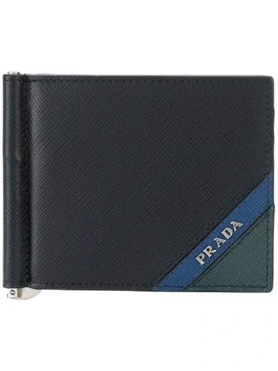 Shop Prada Billfold Wallet - Black