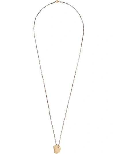 Shop M. Cohen Tags Pendant Necklace In Silver