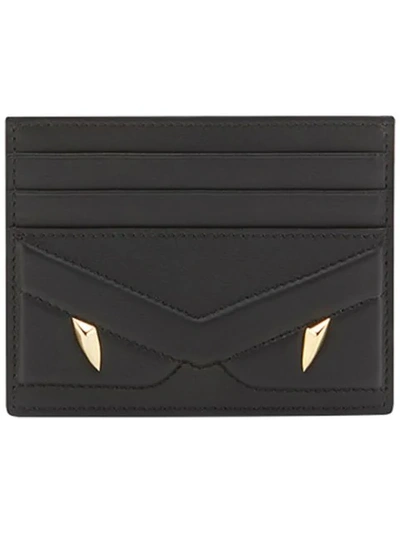 Shop Fendi Appliqué Card Holder - Black