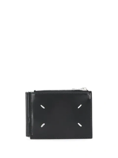 Shop Maison Margiela Logo Stamp Bifold Wallet In Black