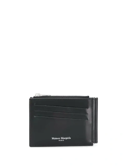 Shop Maison Margiela Logo Stamp Bifold Wallet In Black