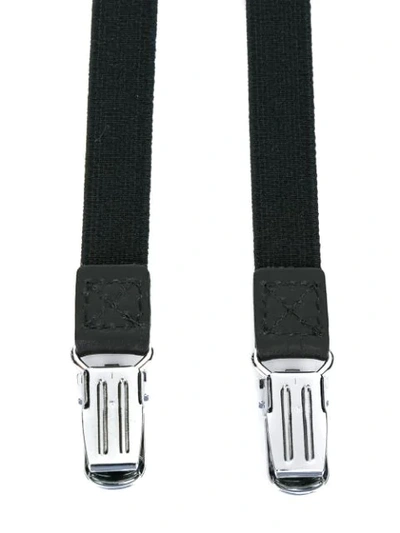 Shop Yohji Yamamoto Zipper Braces In Black