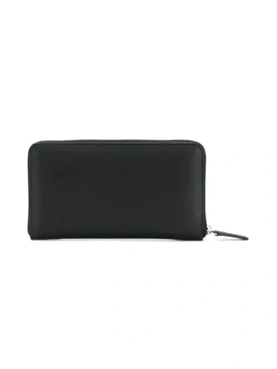 Shop Versace Perforated Medusa Wallet - Black