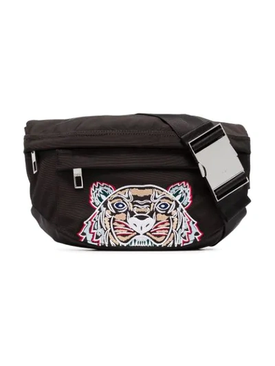 Shop Kenzo Tiger Waist Bag In Black