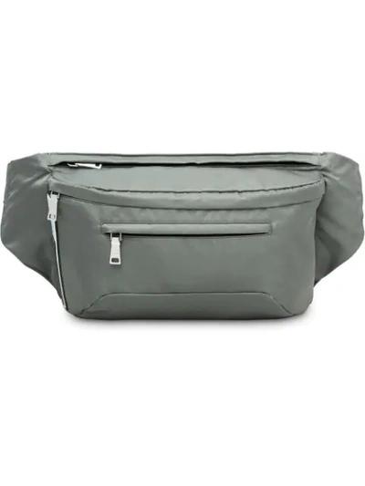 Shop Prada Trio Compartment Belt Bag - Grey