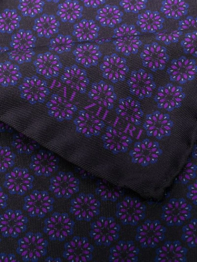Shop Pal Zileri Floral Print Handkerchief - Black