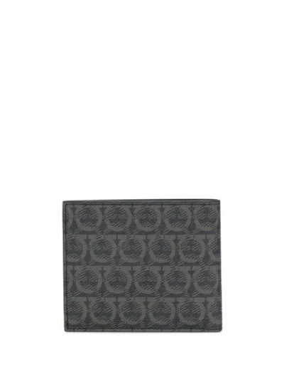 Shop Ferragamo Patterned Wallet In Black