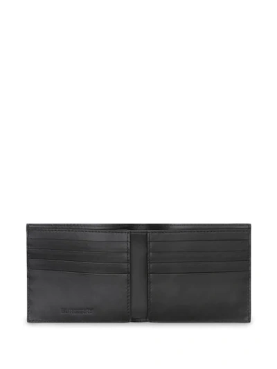 Shop Burberry Logo Graphic Canvas International Bifold Wallet In Black