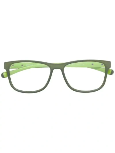 Shop Dolce & Gabbana Eyewear Rectangular Frame Glasses - Green