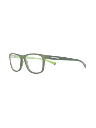 Shop Dolce & Gabbana Eyewear Rectangular Frame Glasses - Green