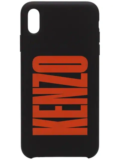 Shop Kenzo Logo Print Iphone Xs Max Case In Black