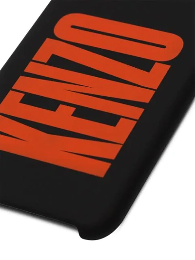 Shop Kenzo Logo Print Iphone Xs Max Case In Black