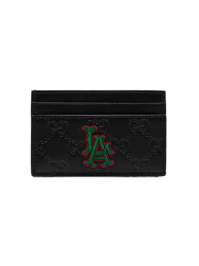 Shop Gucci Kartenetui Mit Patch In Black