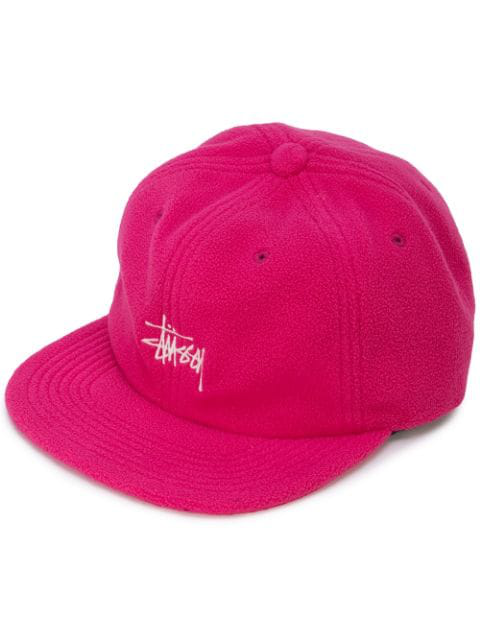 Stussy Smooth Stock Polar Fleece Cap In Pink Modesens