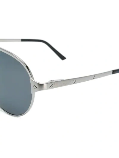 Shop Cartier Santos De  Sunglasses