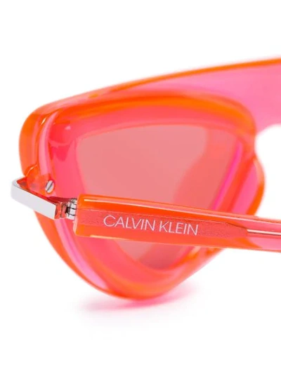 CALVIN KLEIN 205W39NYC CAT EYE SUNGLASSES - 橘色