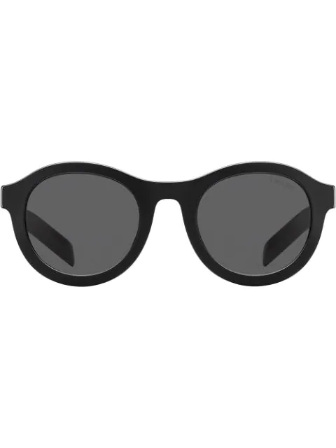 prada round sunglasses black