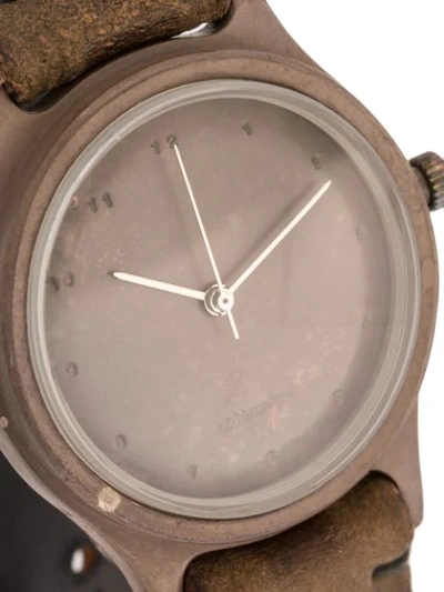 Shop Taichi Murakami Vintage-effect Watch In Brown