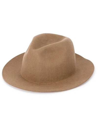 Shop Ca4la Wide Brim Hat - Brown