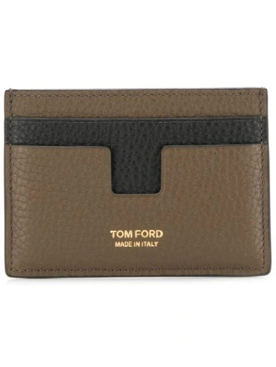 Shop Tom Ford T Cardholder In Green
