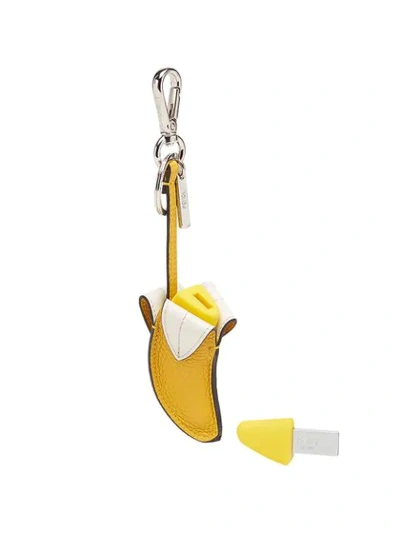 Shop Fendi Usb Key Ring - Yellow