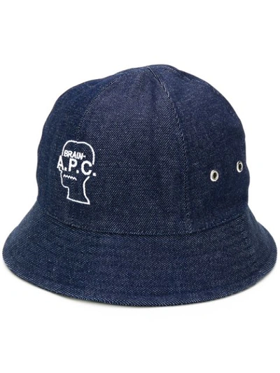 Shop Apc Bucket Hat In Blue