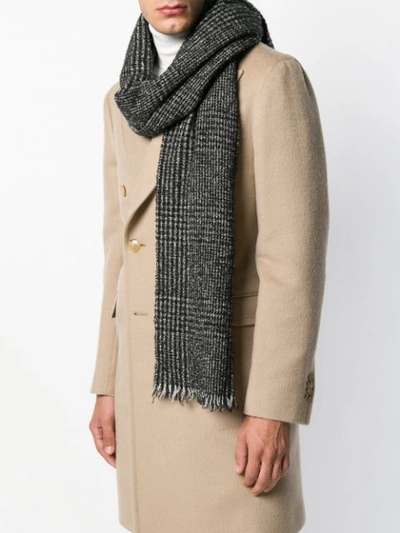 check knit scarf