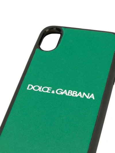 Shop Dolce & Gabbana Logo Iphone X-xs Case In Green