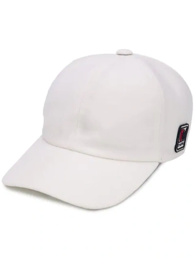Shop Z Zegna Techmerino™ Embroidered Logo Cap In Weiss