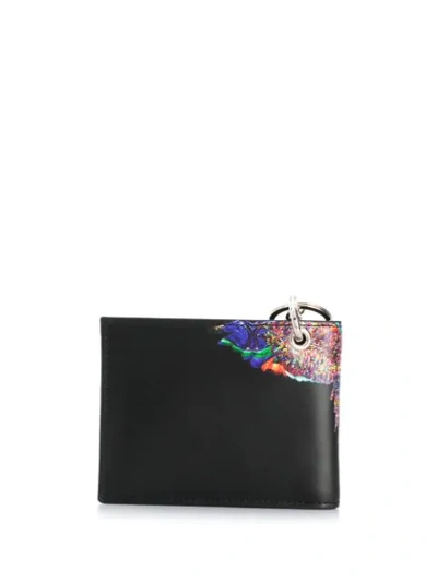 Shop Marcelo Burlon County Of Milan Wings Print Bi-fold Wallet In Black