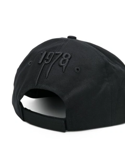 Shop Philipp Plein Logo Cap - Black