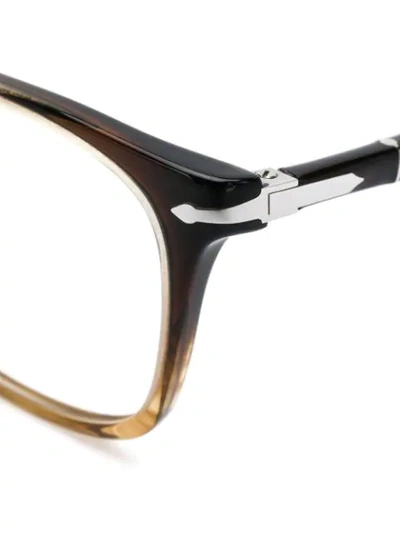 Persol Rectangular Shaped Glasses In Black
