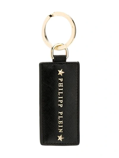 Shop Philipp Plein Stars Keychain In Black