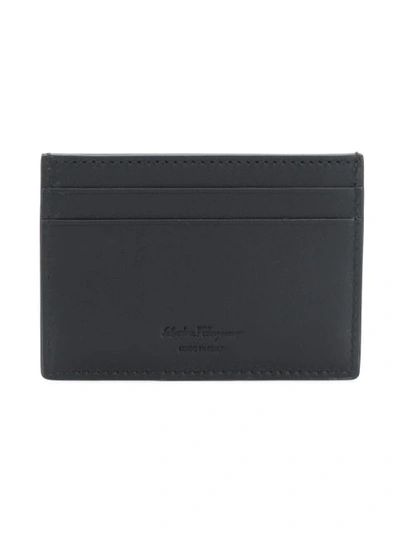 Shop Ferragamo Salvatore  Gancio Logo Cardholder - Black