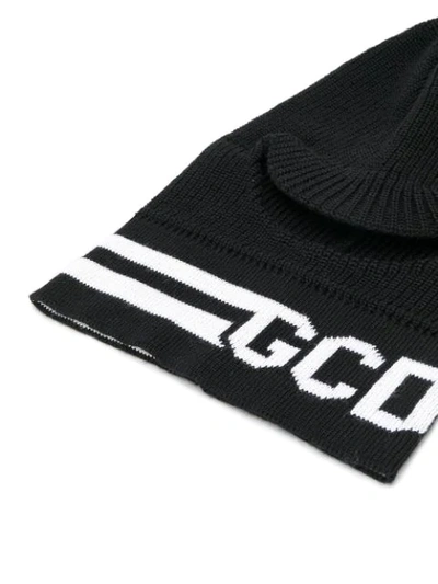Shop Gcds Knitted Logo Hat In Black