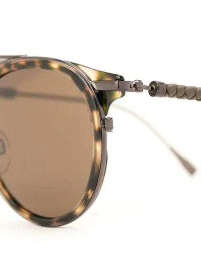 Shop Tod's Aviator Frame Sunglasses In Brown